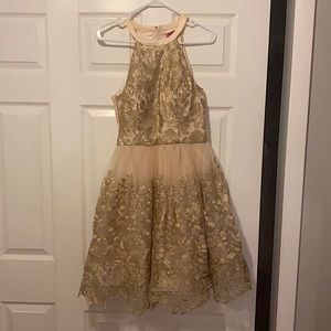 Gold prom/bridesmaid dress!